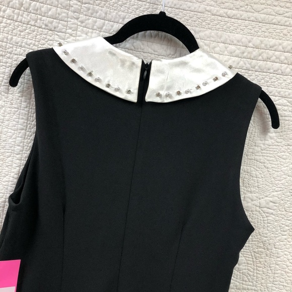 Betsy Johnson Peter Pan Collar Black Dress 4 NWT - Picture 6 of 8